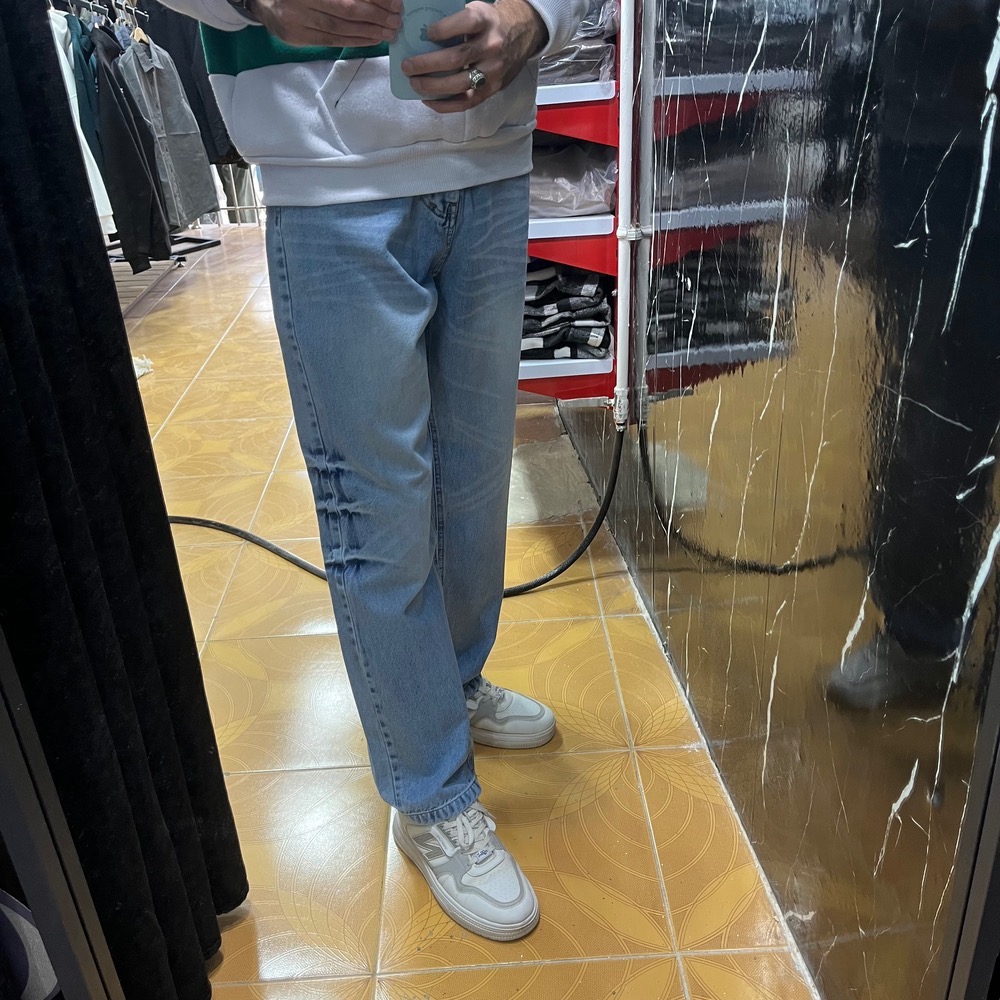 شلوار جین بگ آبی مردانه